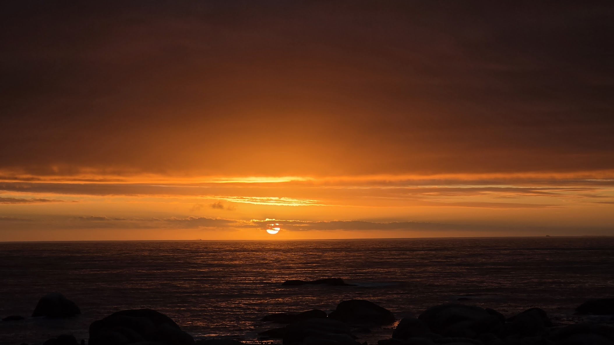 Atlantic Ocean sunset, Cape Town